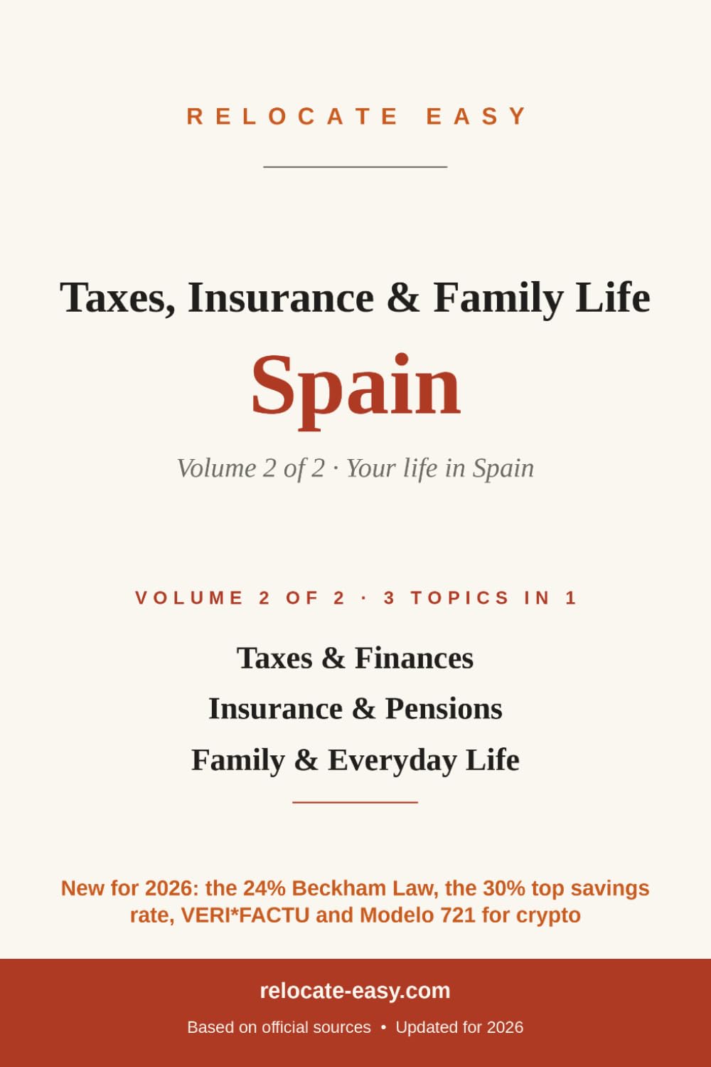 capítulo por capítulo baixar Taxes, Insurance & Family Life Spain: Volume 2 of 2 – Taxes & Finances, Insurance & Pensions, Family & Everyday Life – Updated 2026 (Moving to Spain)