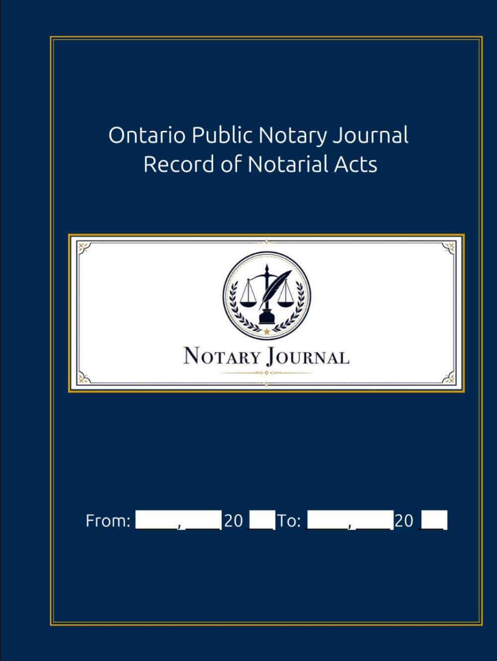 ler totalmente Ontario Public Notary Journal: Record of Notarial Acts