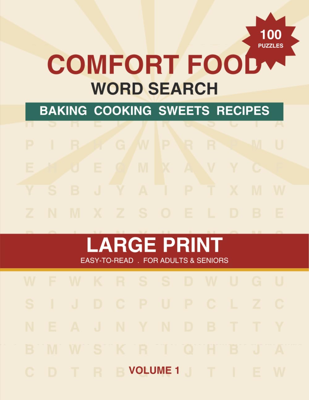 ler totalmente Cozy Comfort Food Word Search: 100 Large Print Puzzles for Adults & Seniors - Baking, Cooking, Sweets, Comfort Food & Recipes to Enjoy and Stay Sharp (Portuguese Edition)