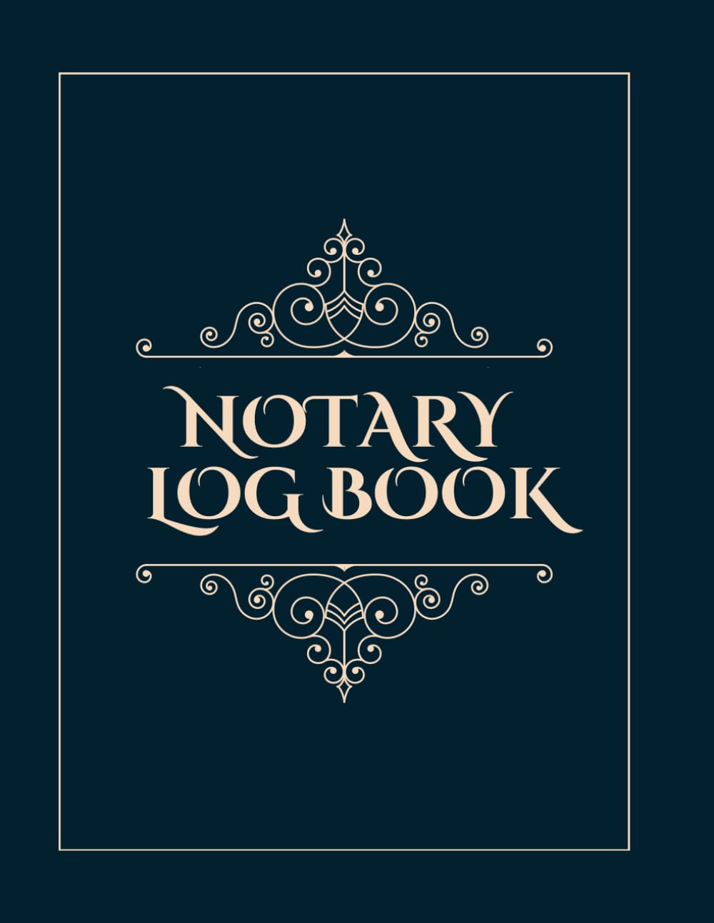 ler totalmente Notary Log Book: Journal for Keeping a Record of Notarial Acts - Notary Journal Public Record Log Book - 8.5 x 11 Inches - 120 Pages - Bleu and Cream Cover