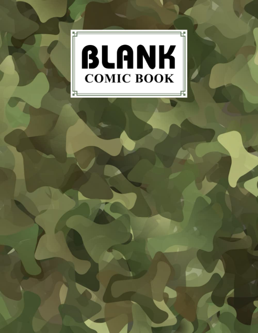 ler totalmente Blank Comic Book: Premium Camo Print Cover Blank Comic Book, Create Your Own Story, Journal, Notebook, Sketchbook for Kids and Adults, 120 Pages - Size 8.5" x 11" Notebook by Simone Bach