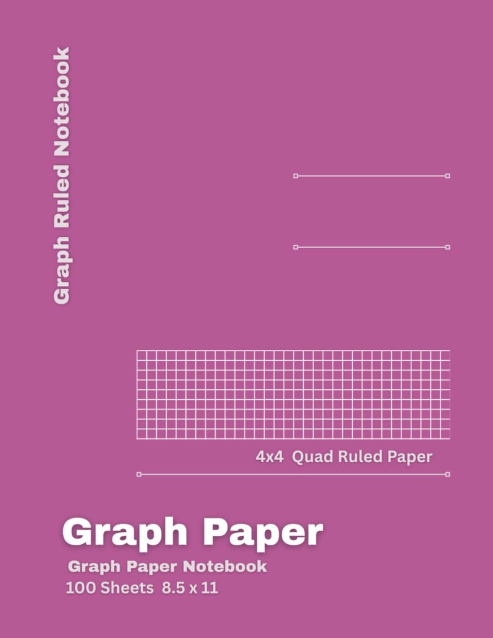 Graph Paper Notebook 4x4 Quad Grid Paper | 8.5 x 11 Size | 100 Pages | 90 GSM Paper | Composition Book – Ideal for Math, Science, Engineering & Design baixar o livro de graça