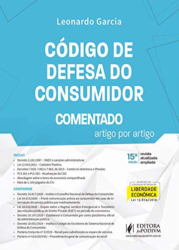 Código de Defesa do Consumidor Comentado Artigo Por Artigo - 15ª Edição 2020