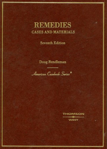 Remedies: Cases and Materials