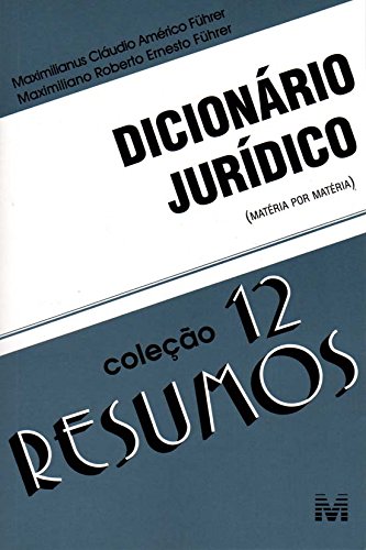 Resumo 12. Dicionário Jurídico