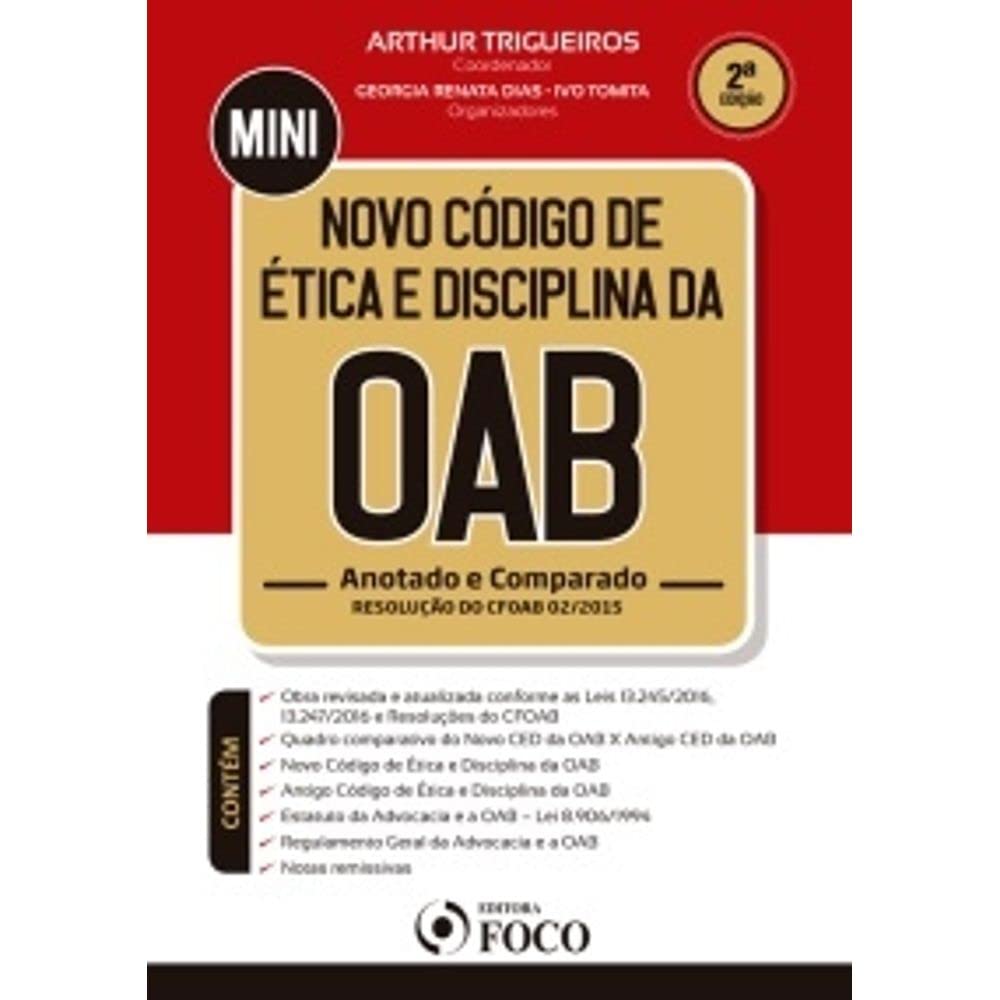 capítulo por capítulo baixar Novo Código de ética e Disciplina da OAB: Anotado e Comparado