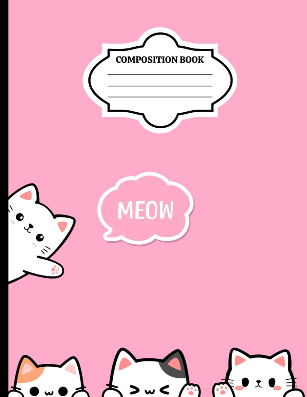 ler totalmente Composition Notebooks: Luna kitties College Ruled Paper for School, College, Office, Work, Students, 110 pages (8.5x11 inch)