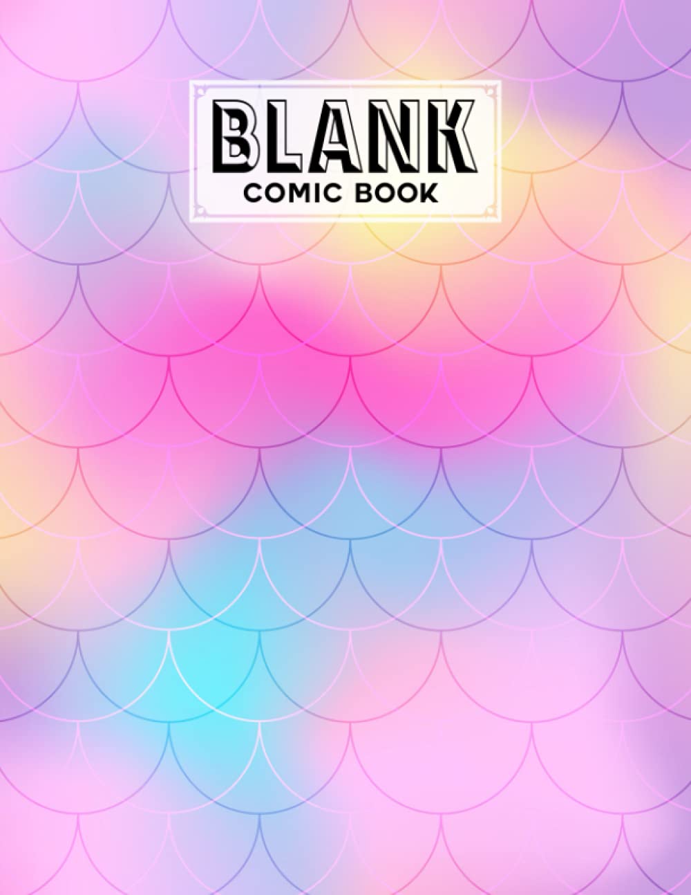 Blank Comic Book: Premium Mermaid Glitter Scales Cover Blank Comic Book, Create Your Own Story, Journal, Notebook, Sketchbook for Kids and Adults, 120 Pages - Size 8.5" x 11" Notebook by Doreen Keller baixar o livro de graça