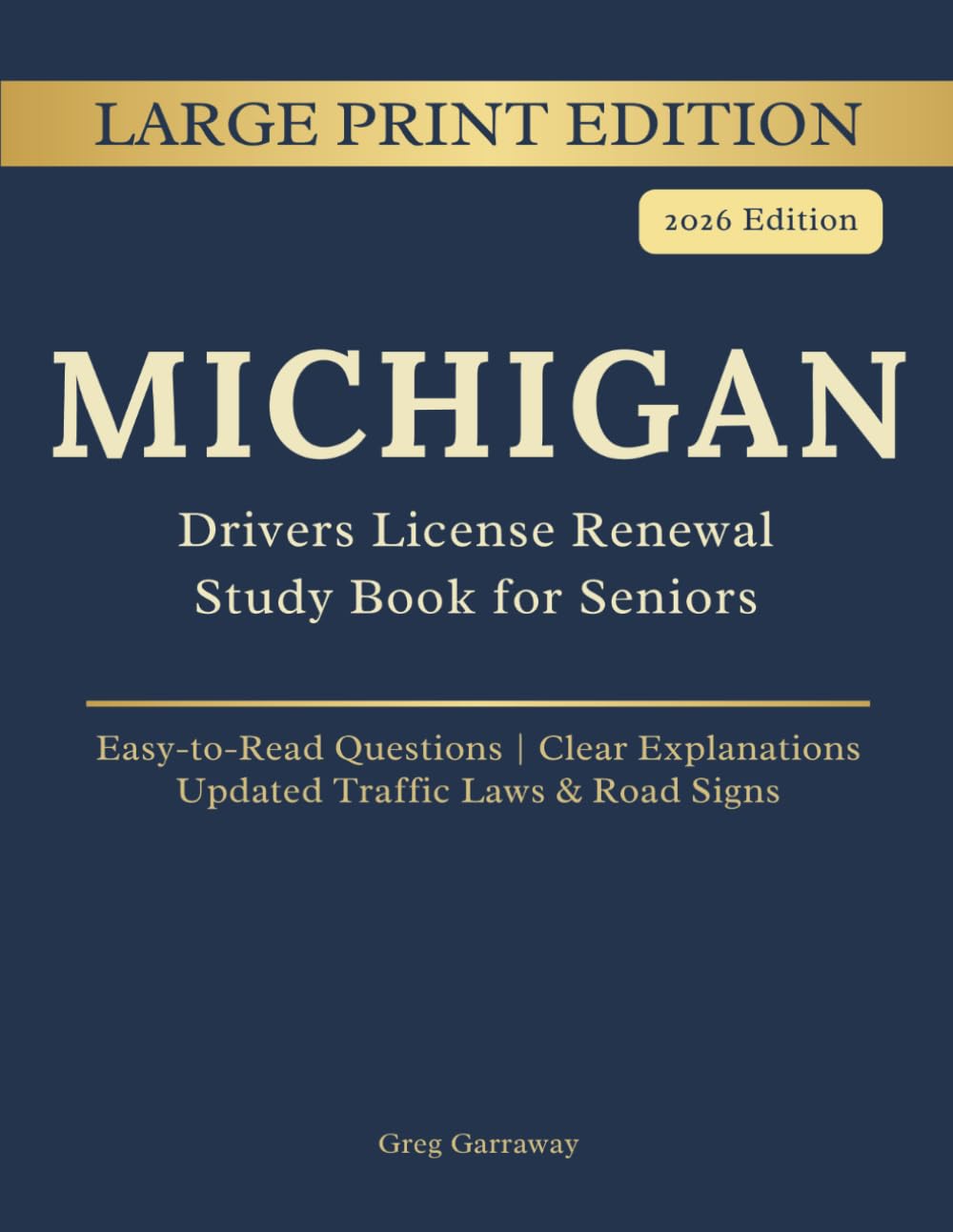 ler totalmente Michigan Driving Handbook for Seniors: Large Print Edition — License Renewal Study Book with Easy-to-Read Practice Questions, Clear Explanations, Updated Laws and Road Signs