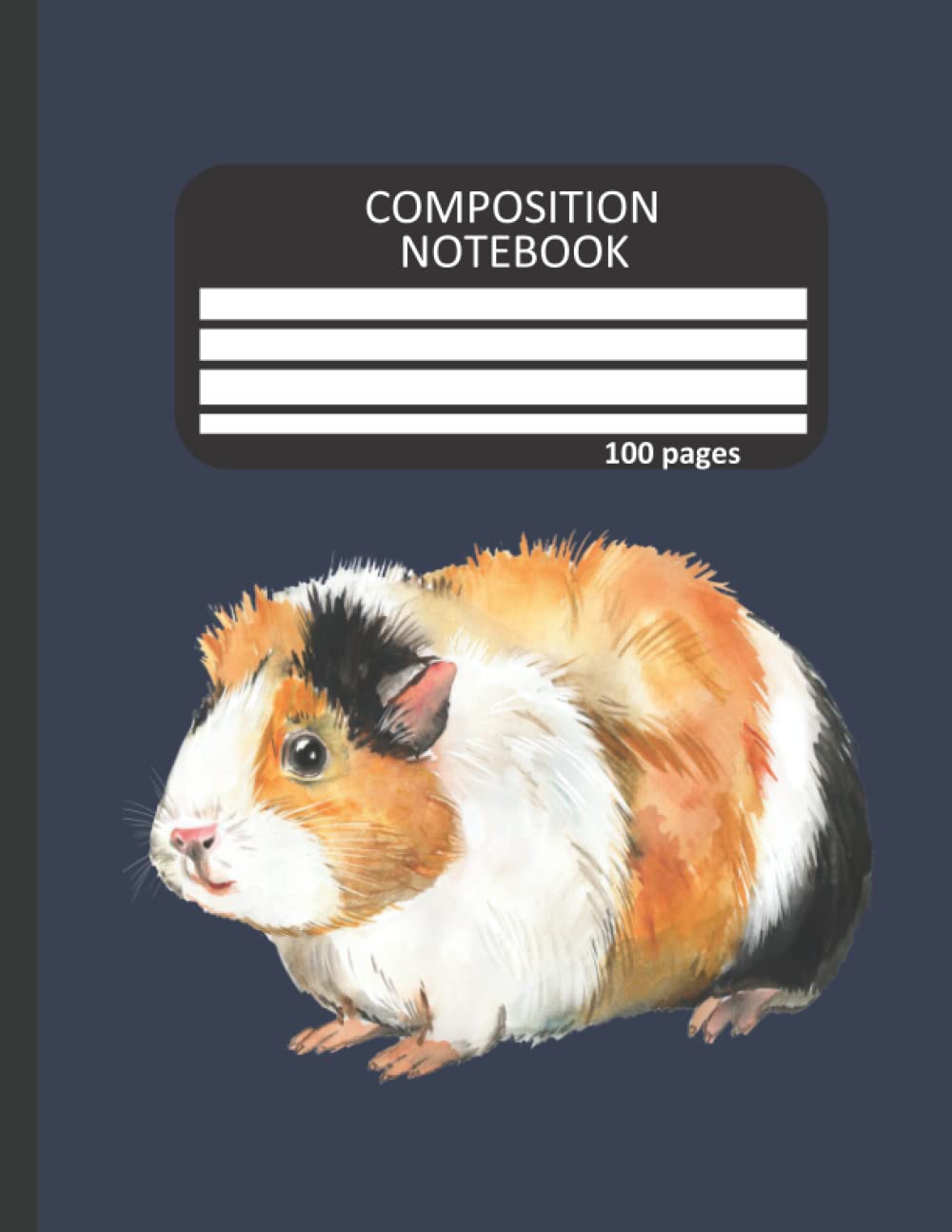 Guinea Pig Composition Notebook Wide Ruled: Cute Guinea Pig Blue Composition Notebook baixar livro de graça