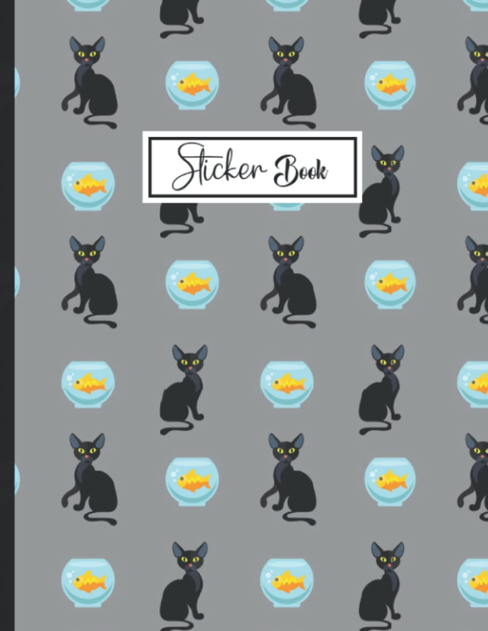 capítulo por capítulo baixar Sticker Book: Black cat Theme Sticker Book Collecting Album Blank Notebook.