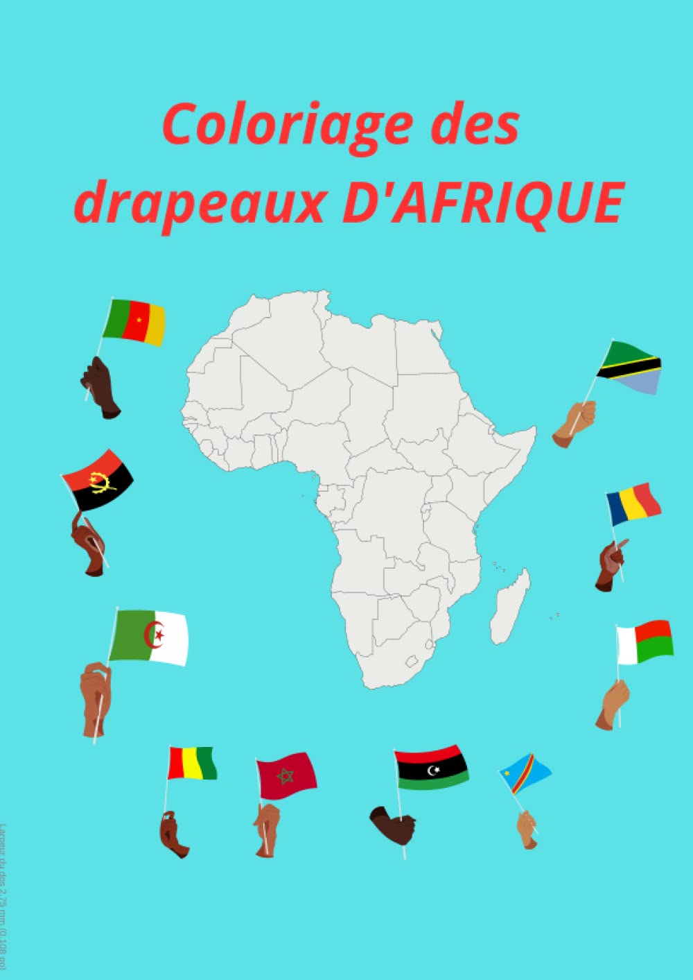 coloriage des pays d'Afrique; Cahier de coloriage des drapeaux du continents Africain baixar livro de graça