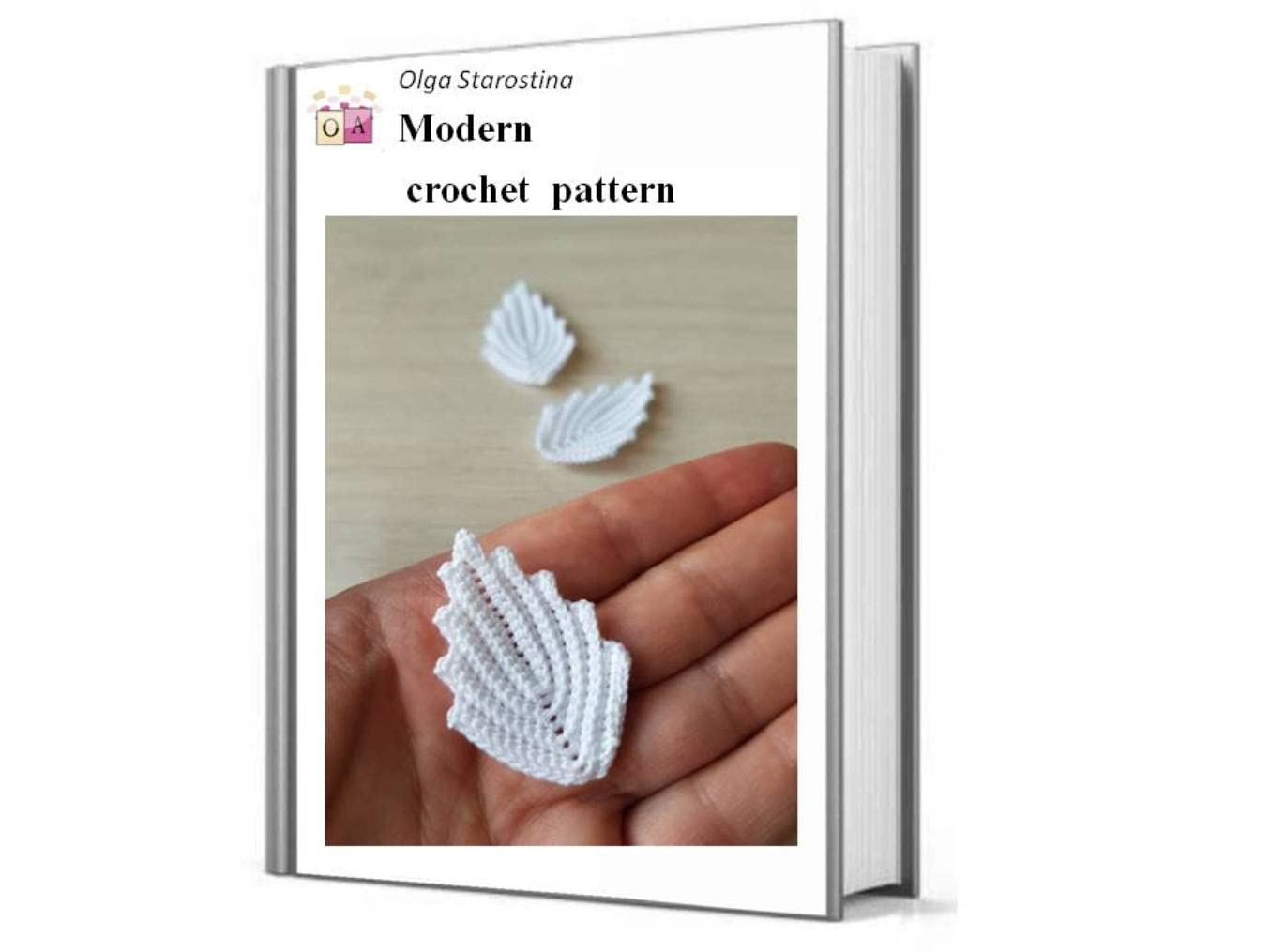Leaf crochet pattern (Modern Irish Crochet Lace Pattern) (English Edition)
