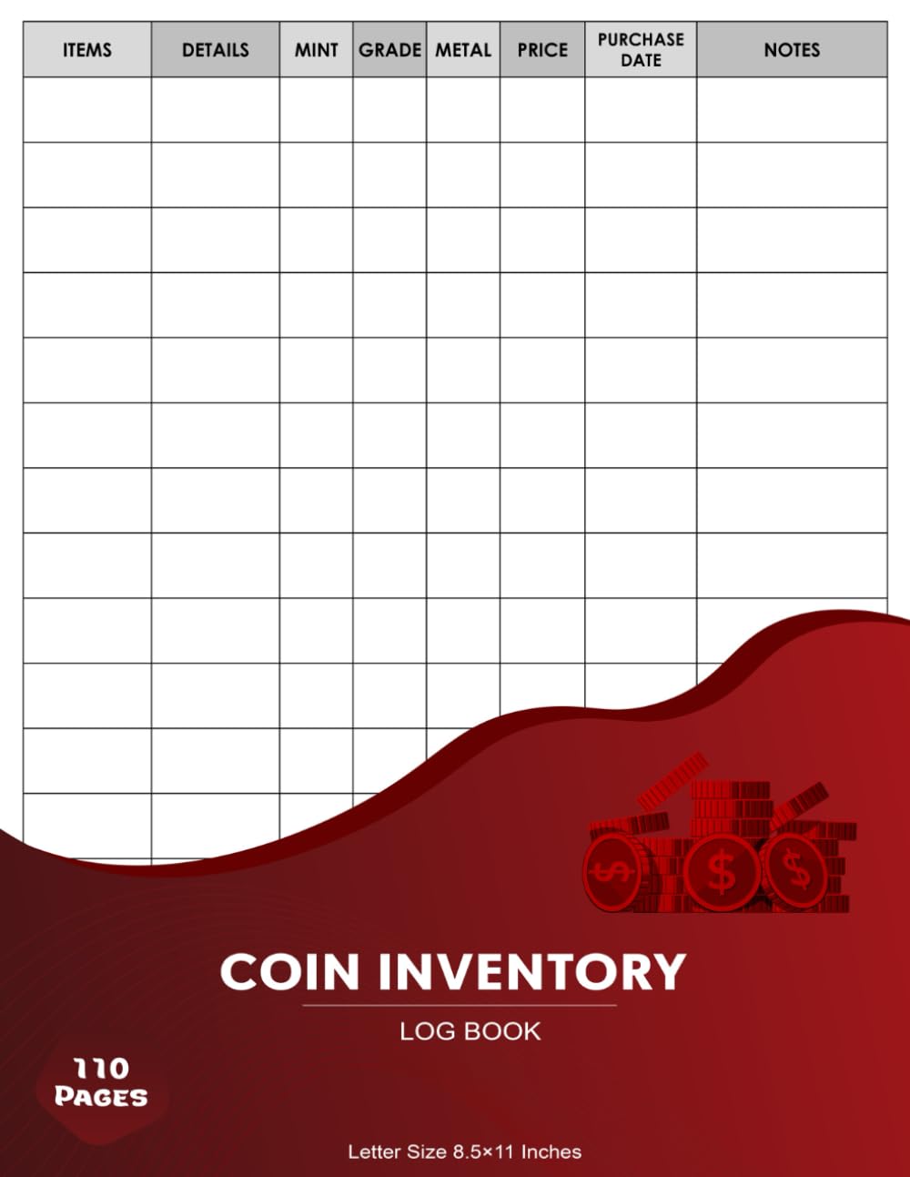 capítulo por capítulo baixar Coin inventory log: Record and keep Track of your Coin Collection