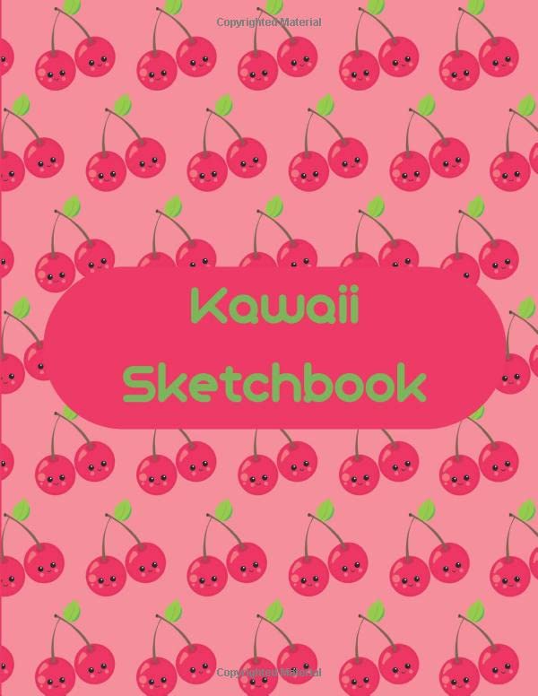 capítulo por capítulo baixar Kawaii Sketchbook: Fruits Cherries: 8.5 x 11 Sketchbook for children with 100 blank pages. Notebook for drawing and sketching (Kawaii Fruits)