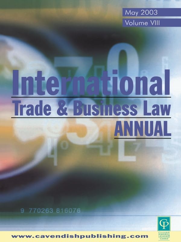 International Trade and Business Law Review: Volume VIII (English Edition) baixar o livro de graça