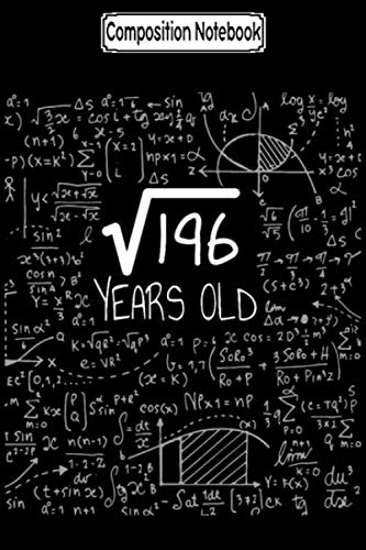 ler totalmente Composition Notebook: Square root of 196-14th birthday gift Journal Notebook Blank Lined Ruled 6x9 100 Pages
