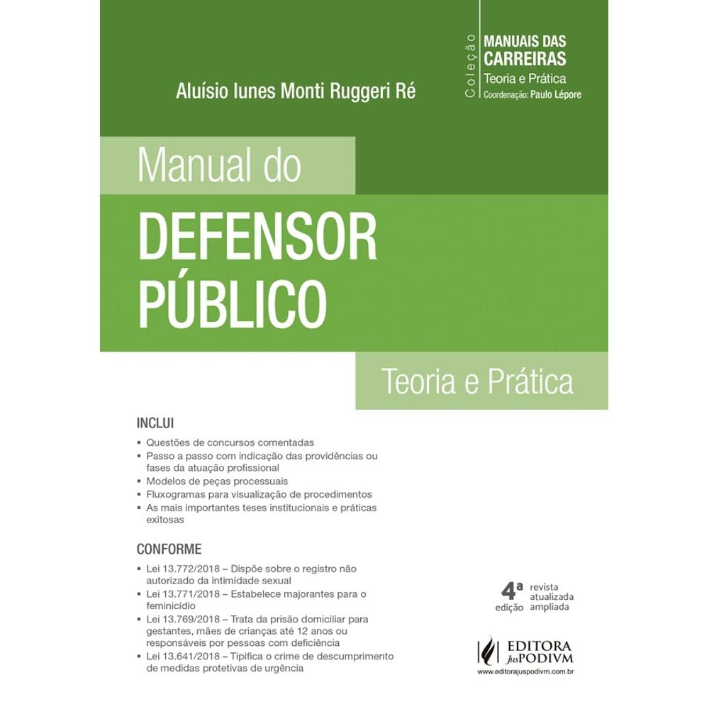 capítulo por capítulo baixar Manual do Defensor Público: Teoria e Prática