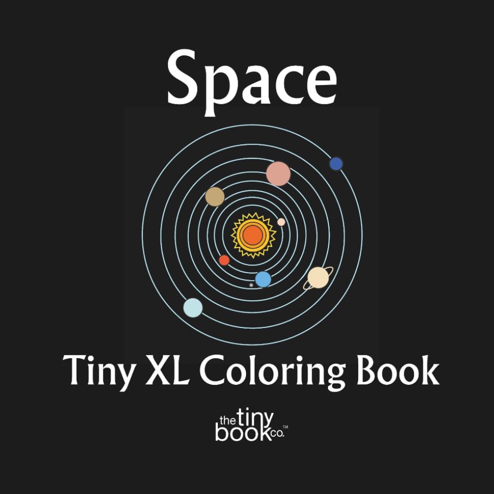 ler totalmente Space Tiny XL Coloring Book: A delightful collection of 50 fun pages filled with simple, yet captivating designs inspired by the wonders of outer space - No AI