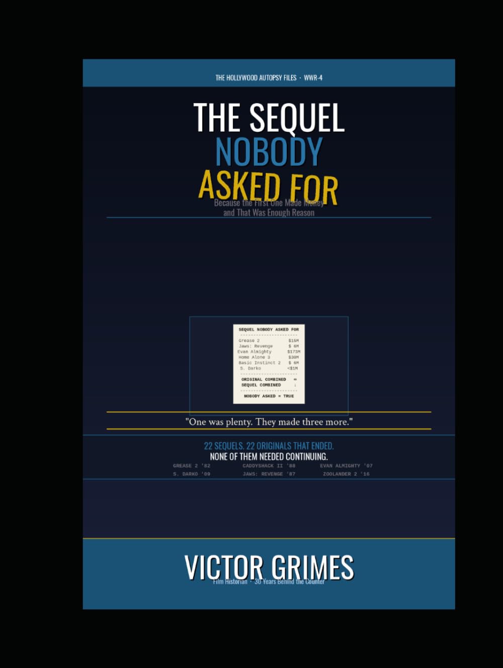 The Sequel Nobody Asked For: Because the First One Made Money and That Was Enough Reason (The Hollywood Autopsy Files: What Went Wrong) baixar o livro de graça
