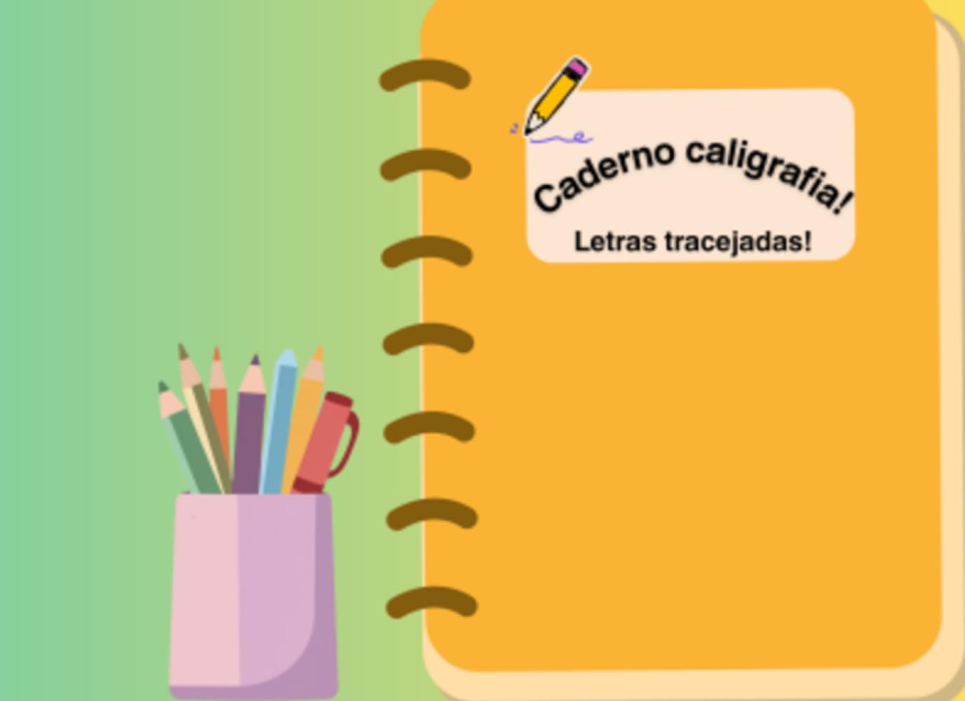 Caderno caligrafia! Letras tracejadas! (Portuguese Edition) baixar o livro de graça