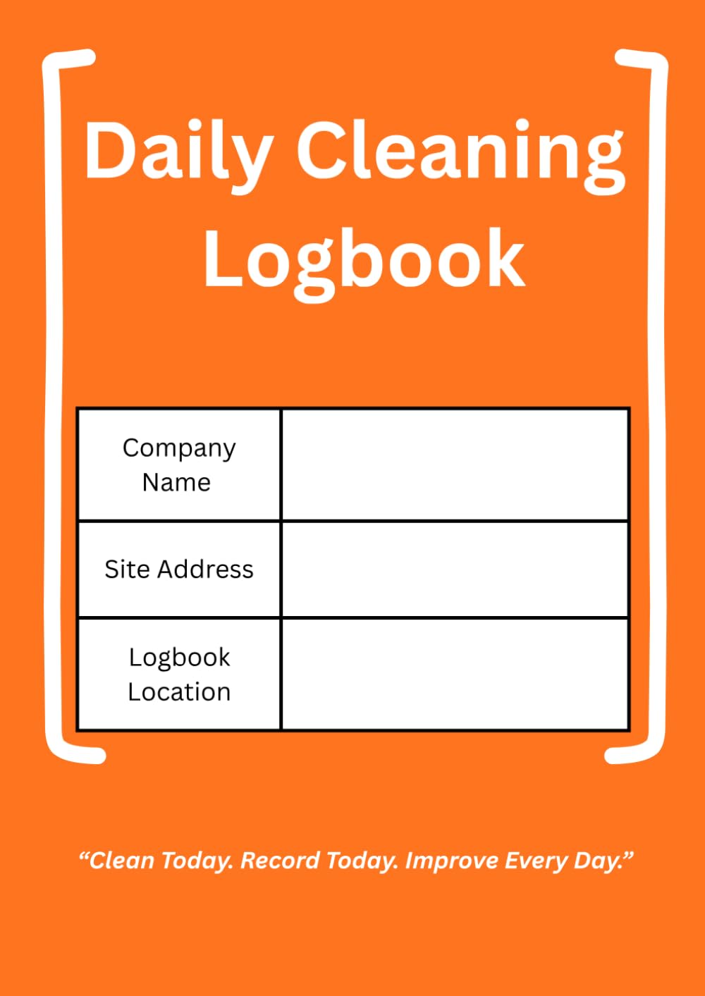Cleaning Log Book for Daily Tasks: Professional Cleaning Hygiene Tracking Record for Homes, Offices, Restaurants, Hotels, Clinics & Care Facilities:... & Managers to Record Tasks, Maintain Hygiene baixar o livro de graça