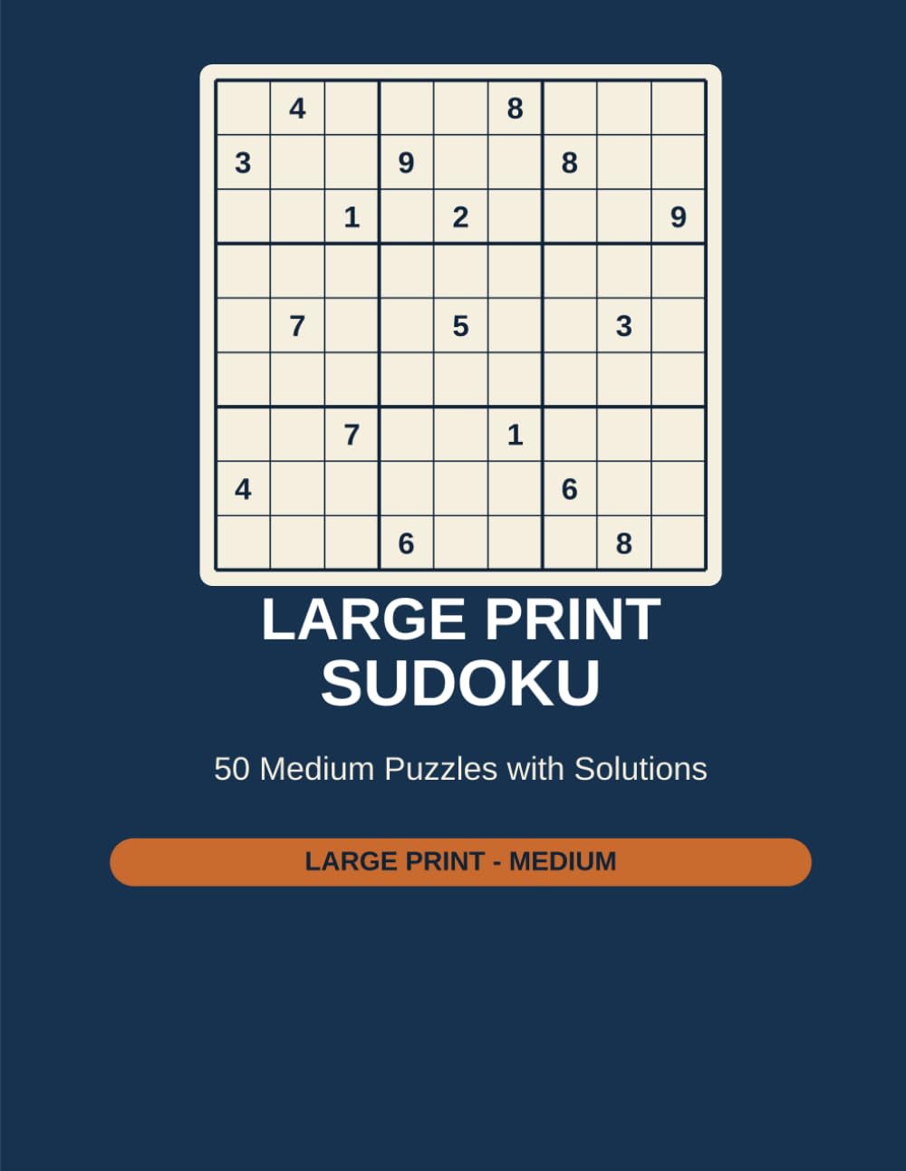 capítulo por capítulo baixar Large Print Sudoku for Seniors: 50 Medium Puzzles with Solutions | Large Print Edition