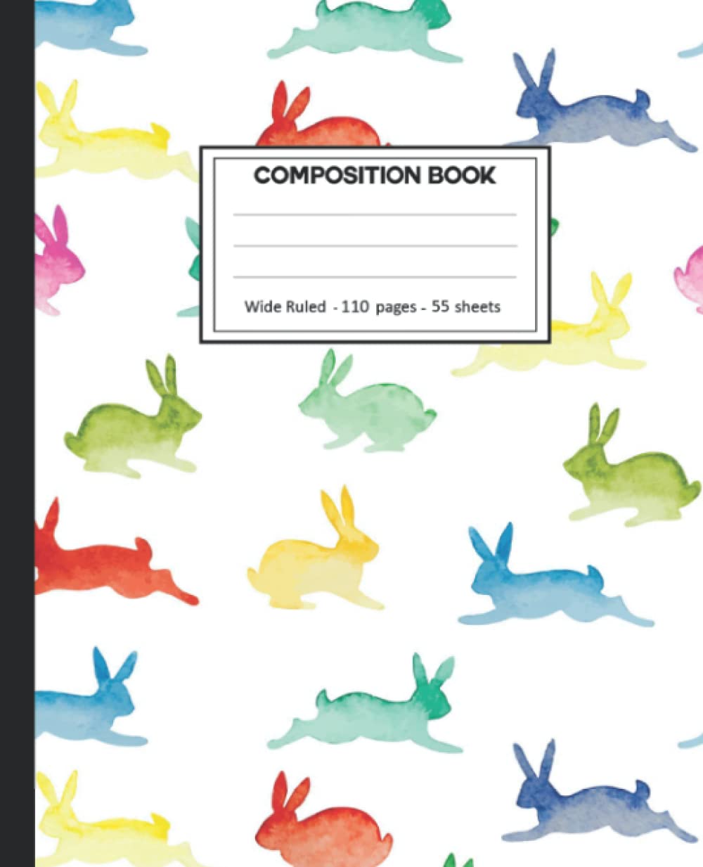 Composition Notebook: College Ruled: 110+ Lined Pages Writing Journal: Bunny Rabbit on White. baixar o livro de graça