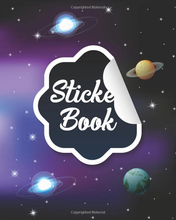 ler totalmente Sticker Book: Space Rocket Planets Icon Outer Ultimate Blank Sticker Book