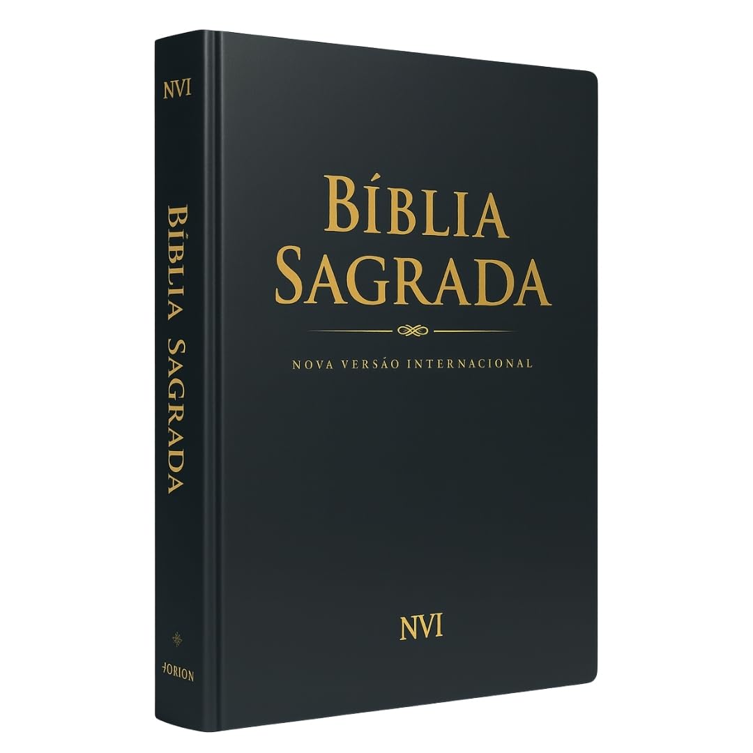 ler totalmente Bíblia Sagrada NVI Preta Capa Dura Luxo Fonte de Esperança