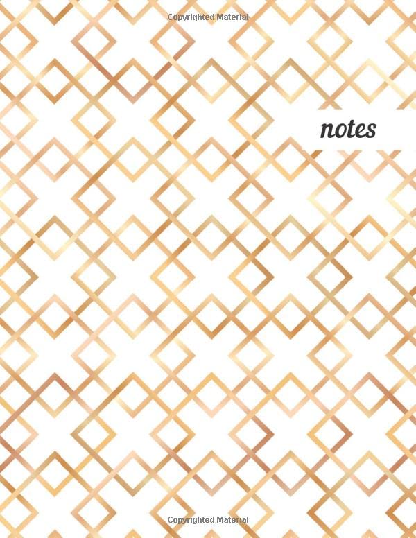 Notes: College Ruled Lined Journal, Cute Golden Pattern Design - Perfect for Office, School, College, Writing & Note Taking - Large 8.5 x 11 inches - 110 Pages baixar livro de graça