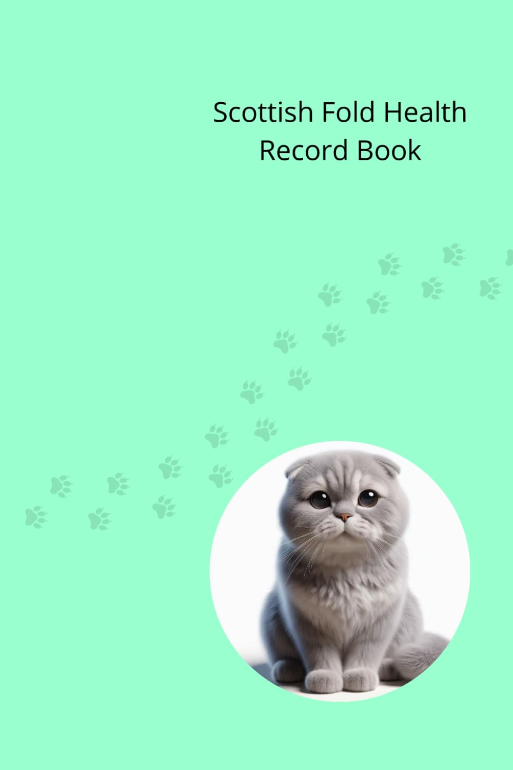 Scottish Fold Health Record Book: Cat Medical Journal for Boy Cats - 101 Pages for baixar o livro de graça