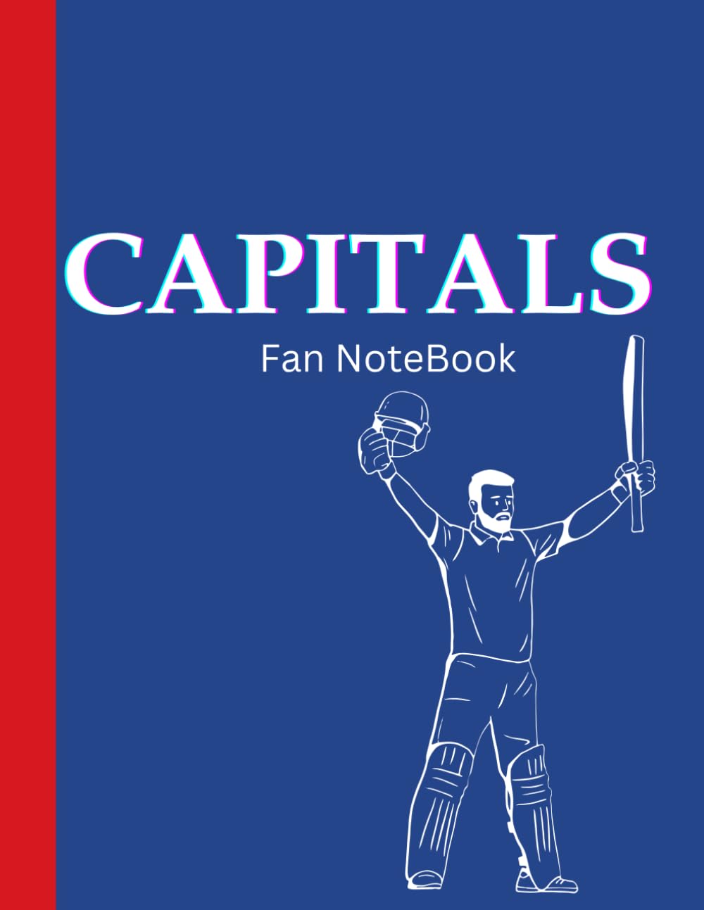 ler totalmente Capitals Fan Notebook: 120 White Paper Large Notebook for School, College, Composition, Journal, Doodle, Scribble, Take Notes, Gift for Capitals Fans