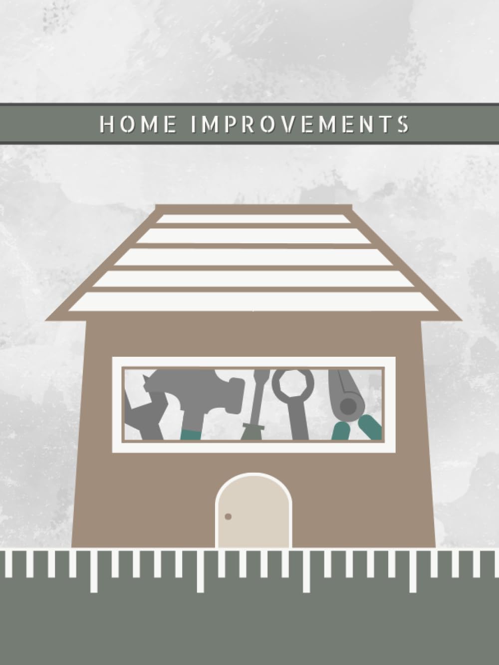 Home Improvement Ledger | Record Property Purchasing Details | Document Home Improvements, Timelines, Prices, Loans & Goals | 8.5x11 | 100 Pages | Brown Toolbox House baixar o livro de graça