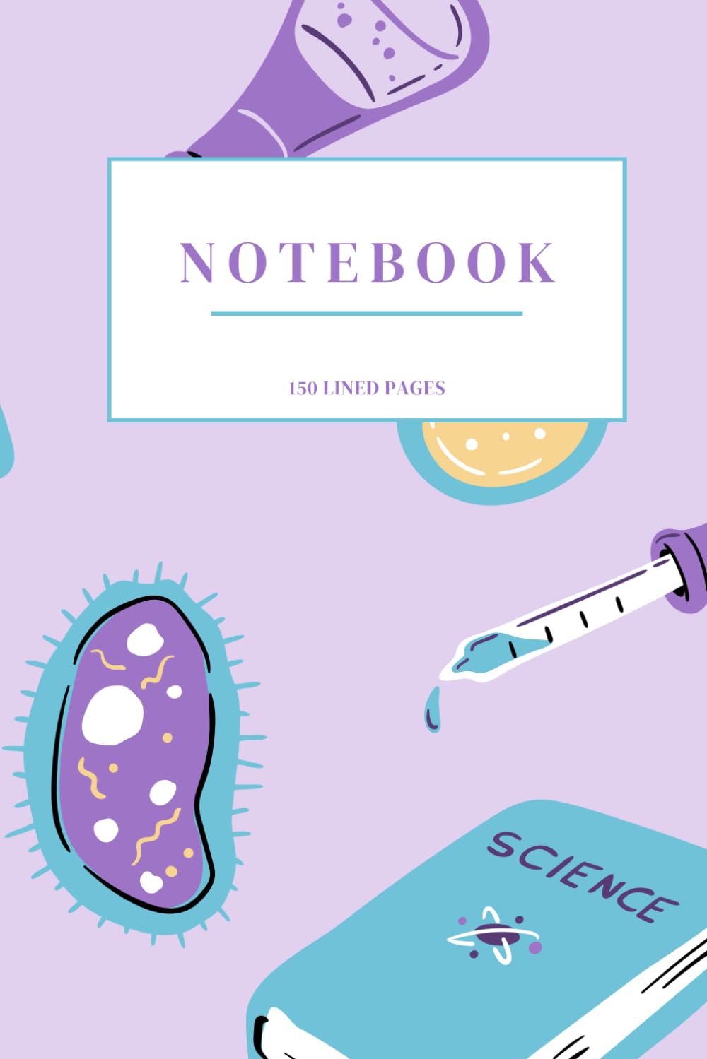 ler totalmente Cute Science Notebook: Wide Rules Notebook | 6 x 9 inches | 150 pages | Kids Teens Adults | Cute Lab Science (Portuguese Edition)