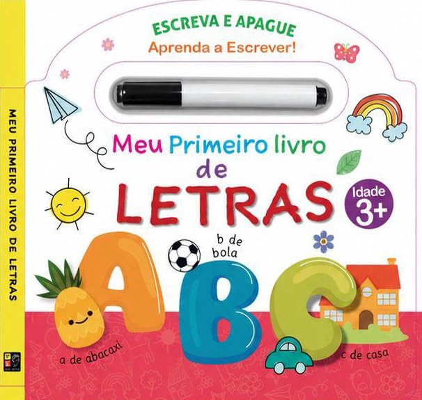 ler totalmente Meu primeiro livro de Letras - Escreva e apague - Aprenda a escrever