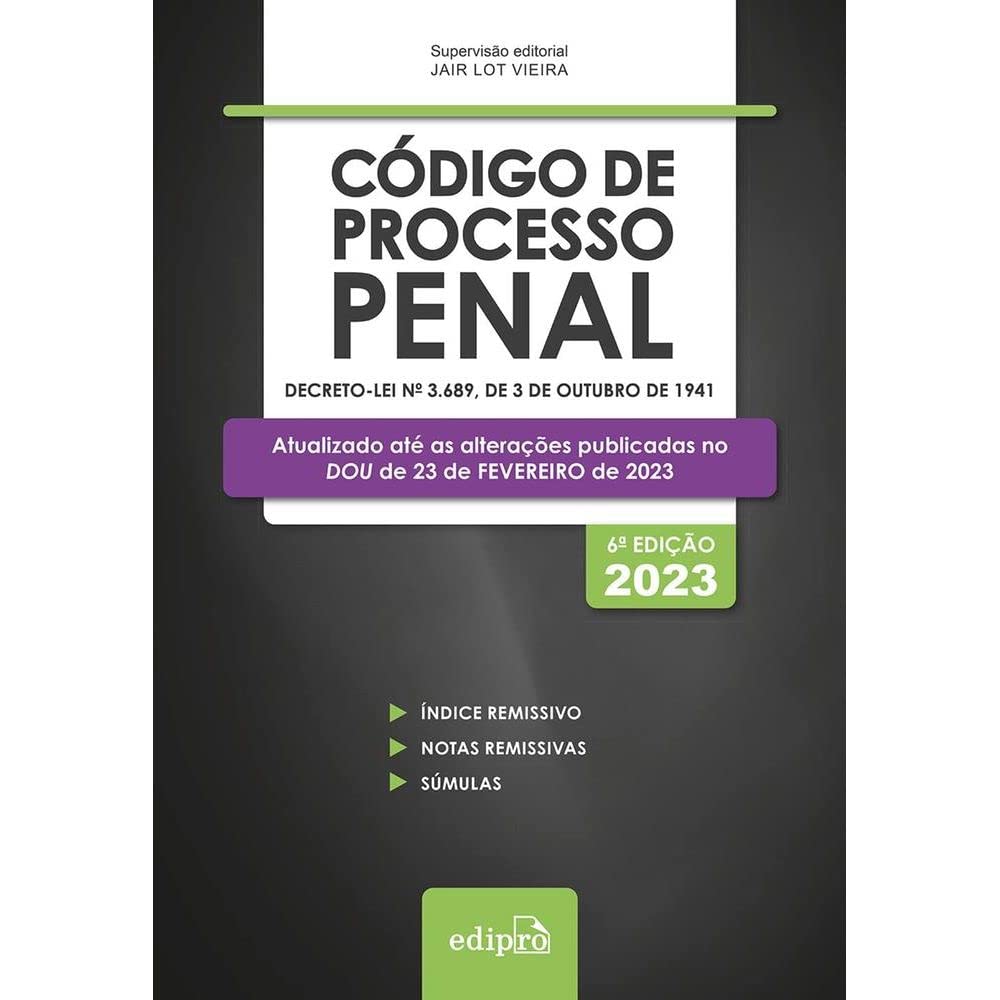 ler totalmente Código de Processo Penal 2023: Míni
