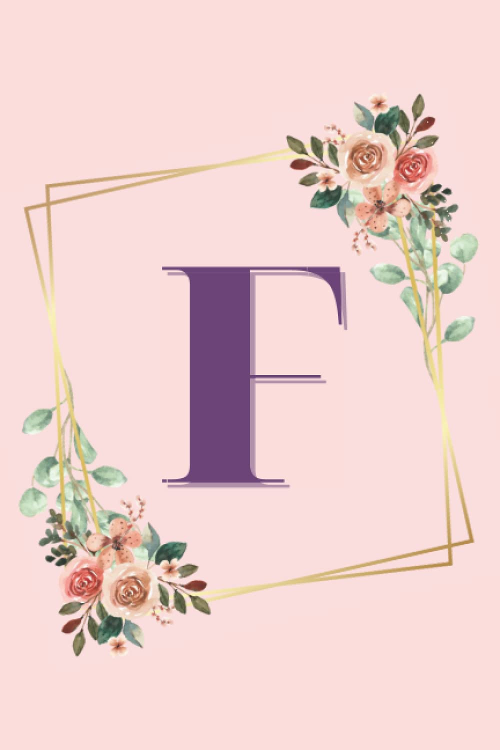 Girl Capital Letter F Alphabet Notebook Stationary Supplies for Kids Teens Girls Woman Journal Women Journaling Scrapbooking Express Your Creativity... Adorable Peach Flower Design Present Gift baixar o livro de graça
