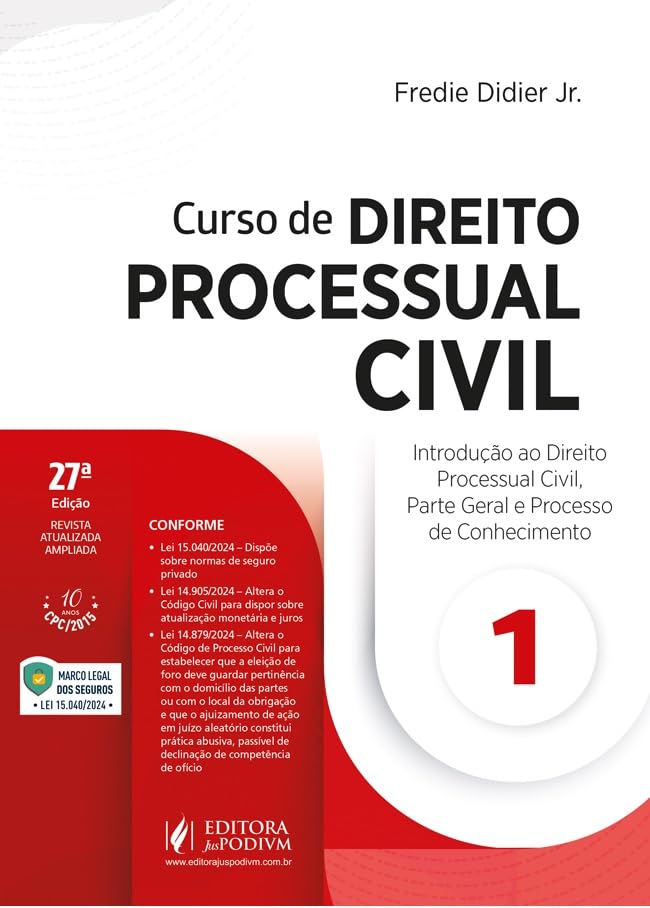 capítulo por capítulo baixar Curso de Direito Processual Civil - v.1 - Introdução ao Direito Processual Civil, Parte Geral e Processo de Conhecimento 27Ed.2025