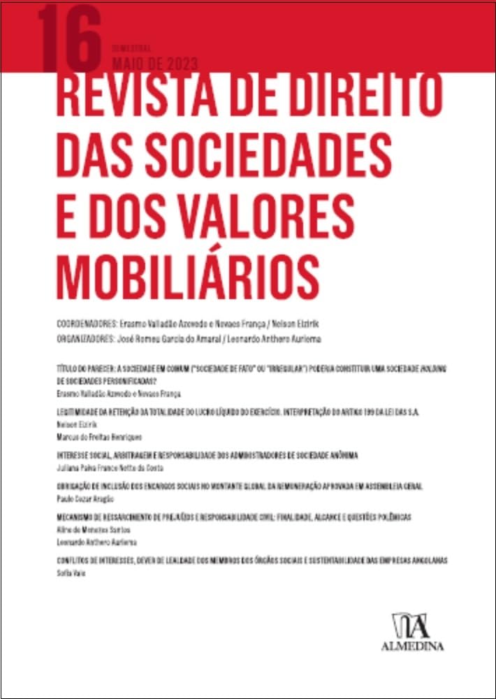 capítulo por capítulo baixar Revista de direito das sociedades e dos valores mobiliários: Edição 16: Maio de 2023