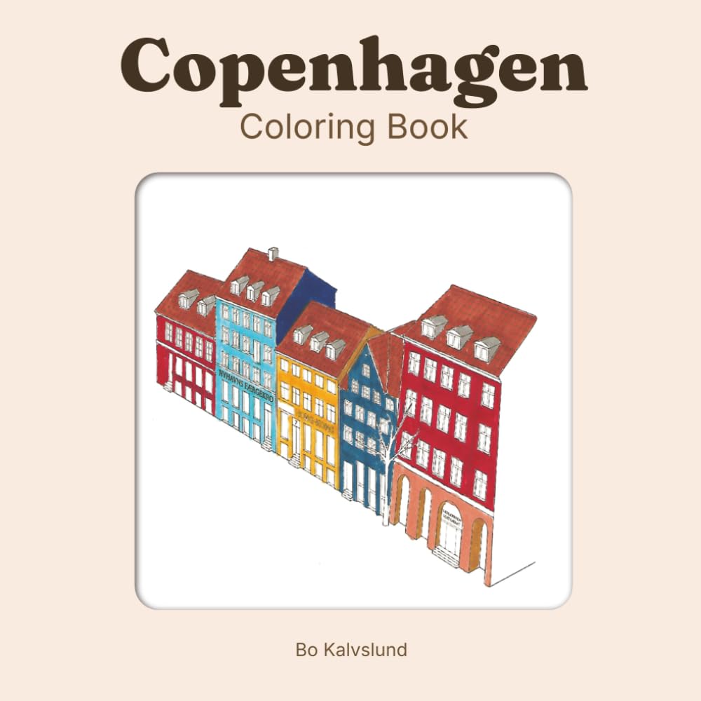 ler totalmente Copenhagen Coloring Book: 16 Iconic Landmarks to Color