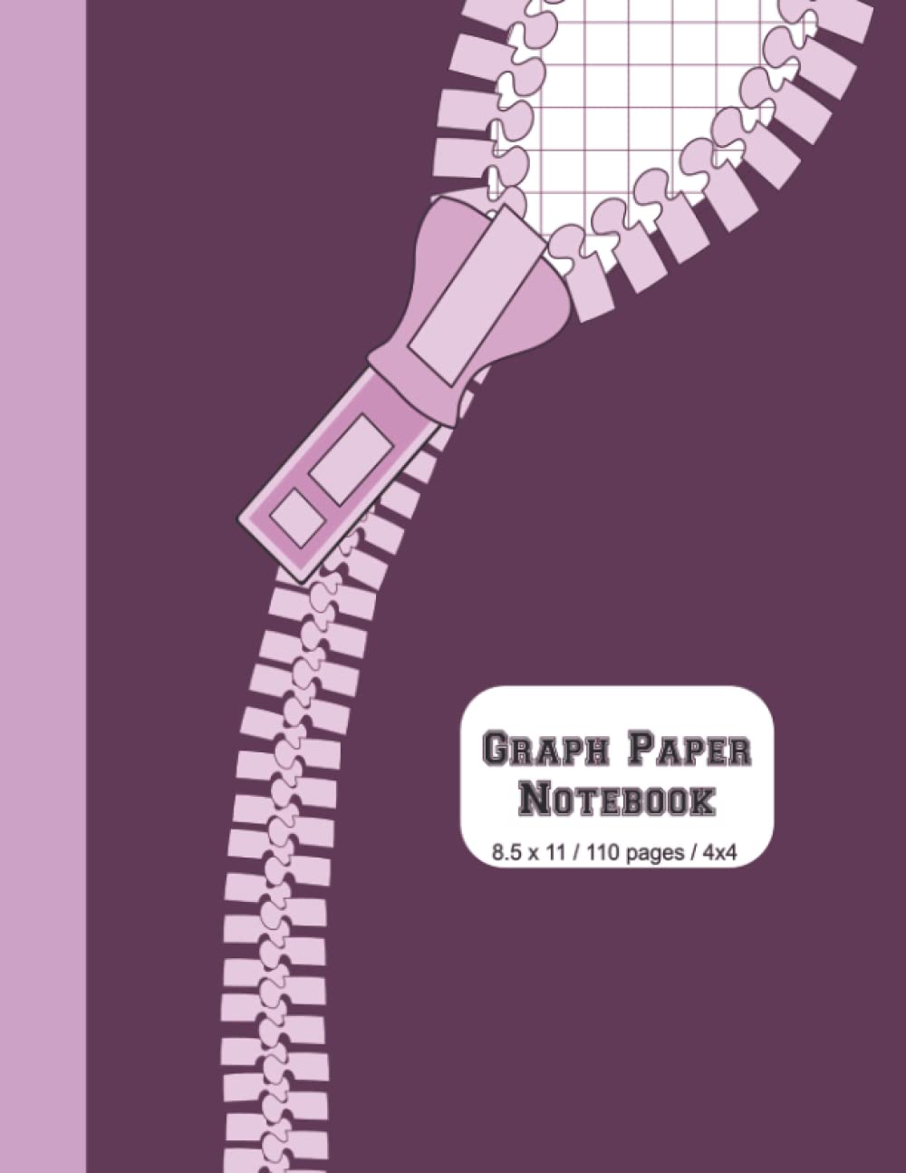 capítulo por capítulo baixar Graph Paper Notebook: 8.5 x 11 Graph Paper 4 x 4 quad ruled grid 110 pages purple