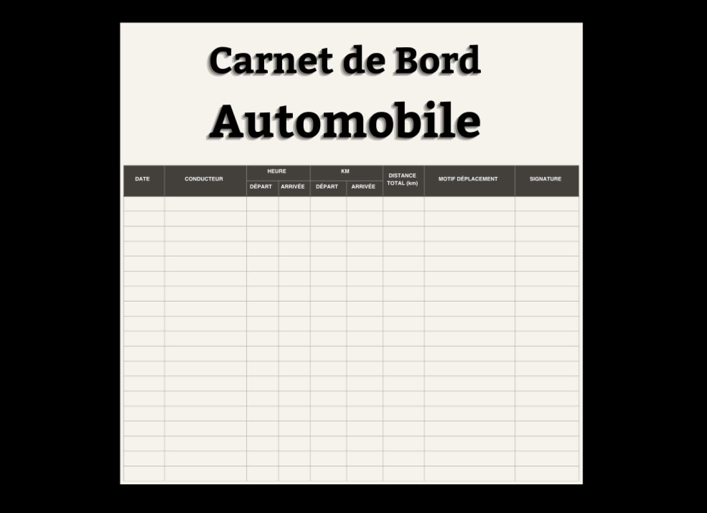 Carnet de Bord Automobile: Suivi des Kilométrages, Trajets, Carburant, Dépenses et Entretien du Véhicule (French Edition) baixar o livro de graça