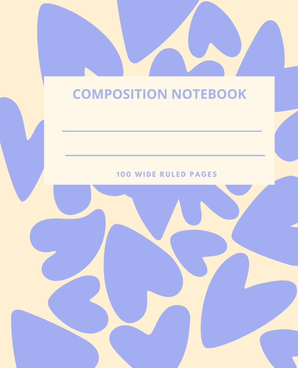 ler totalmente Hearts Composition Notebook Wide Ruled | 100 Pages | 7.5 x 9.75