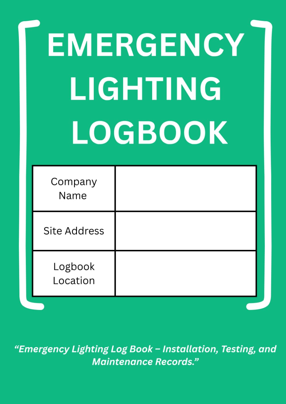 Emergency Lighting Compliance Log: Professional Record Book for Testing, Inspections & Fire Safety Maintenance: Comprehensive Log Sheets for Monthly... Remedial Work & Safety Certification baixar o livro de graça