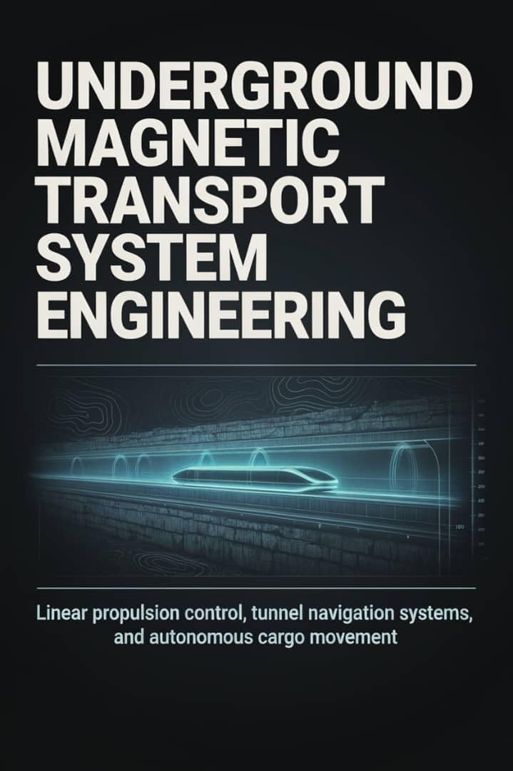 ler totalmente UNDERGROUND MAGNETIC TRANSPORT SYSTEM ENGINEERING: Linear propulsion control tunnel navigation systems and autonomous cargo movement (English Edition)