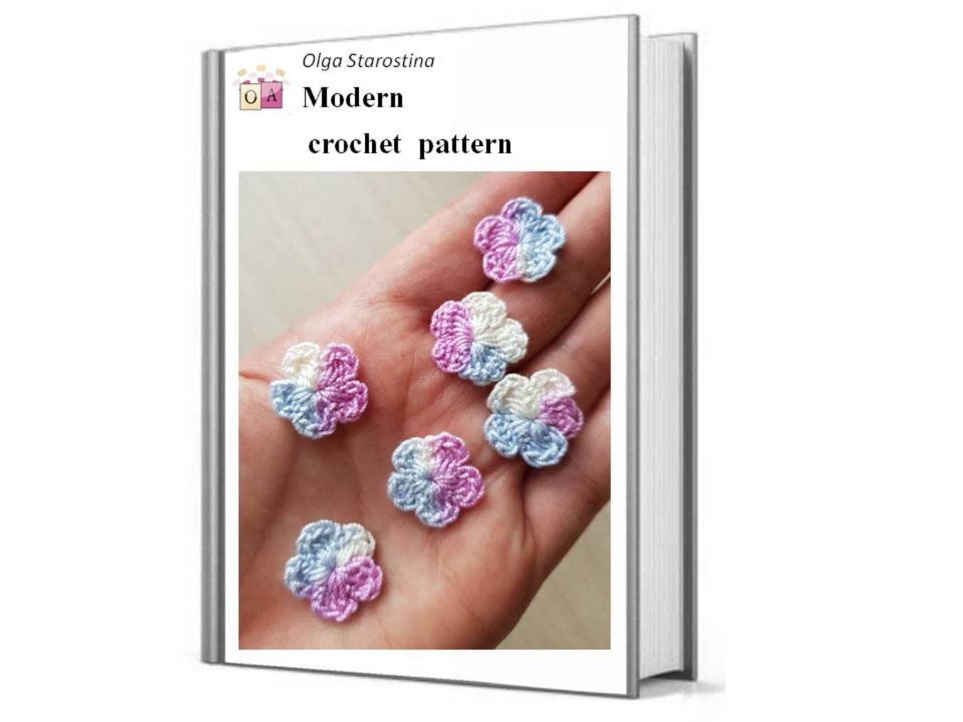 Small flower crochet pattern (Modern Irish Crochet Lace Pattern) (English Edition)