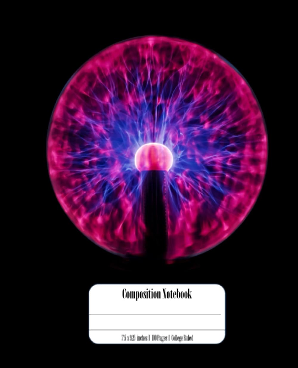 College Ruled Composition Notebook: Lined Paper Composition Book for College, Work, School - Plasma light themed