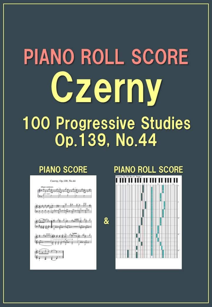 ler totalmente PIANO ROLL SCORE Czerny 100 Progressive Studies Op.139 No.44 (English Edition)