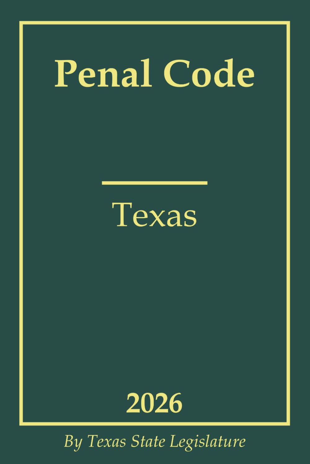 Penal Code of Texas 2026 baixar o livro de graça